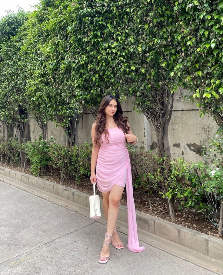 Strapless Pink Sheath Homecoming Dress J10703