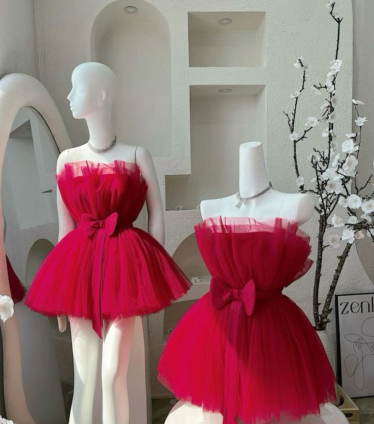 Strapless Tulle A-Line Homecoming Dresses Short Party Dress  J10776