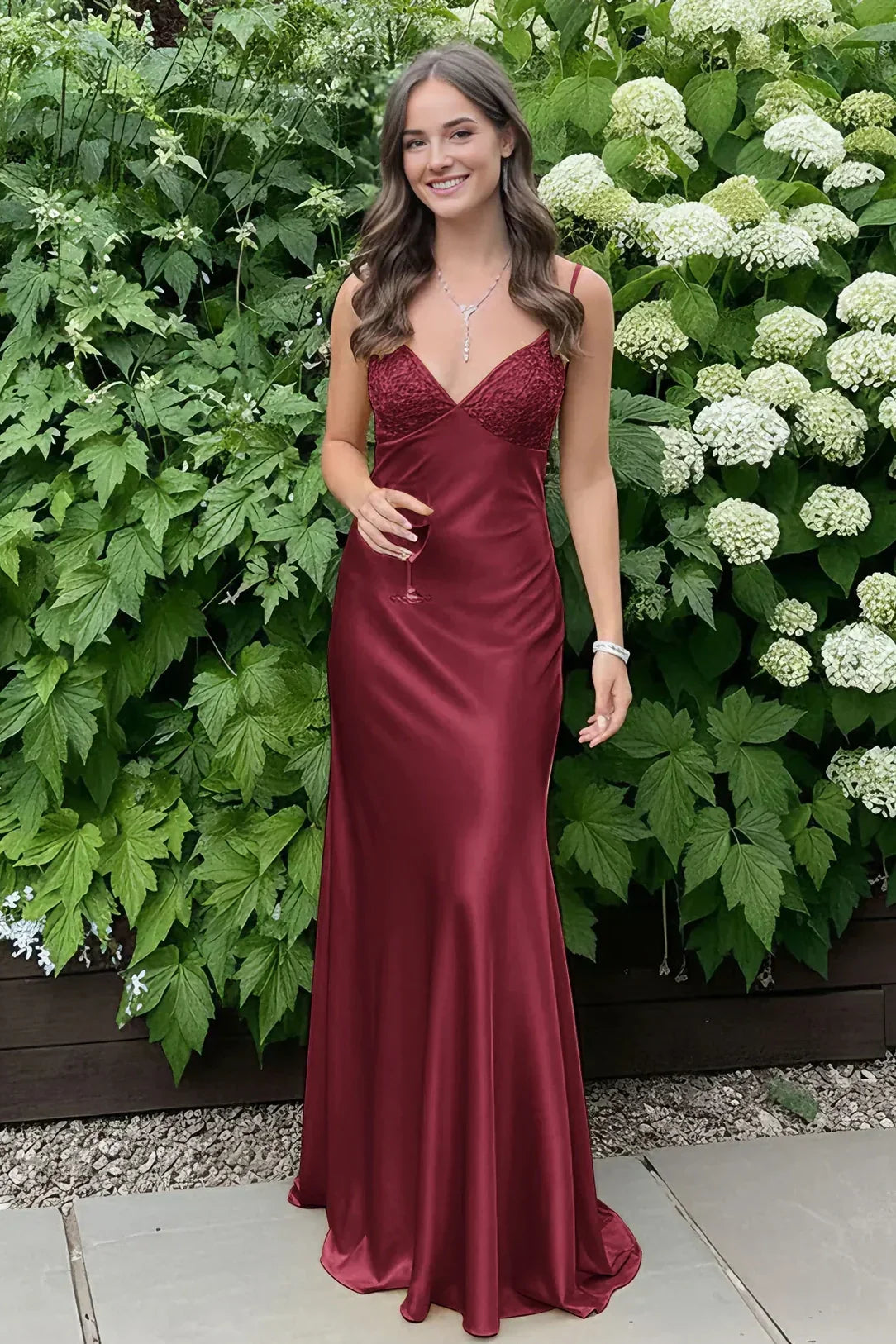Stylish Sheath Spaghetti Straps Blue Long Prom Dress with Backless