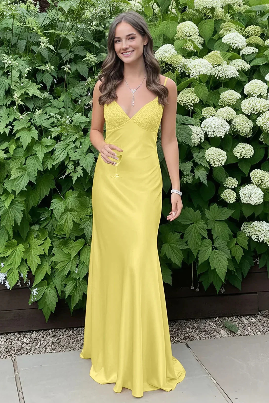 Stylish Sheath Spaghetti Straps Blue Long Prom Dress with Backless