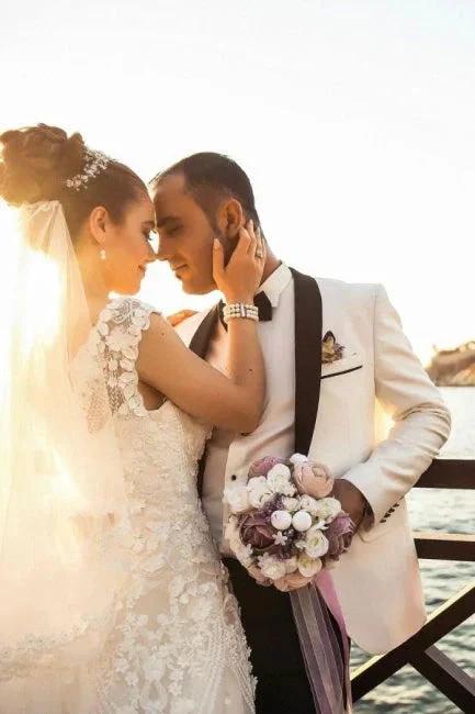 Summer Bohi Chiffon Flowy sleeveless Tulle Wedding Dress (ZD15701)