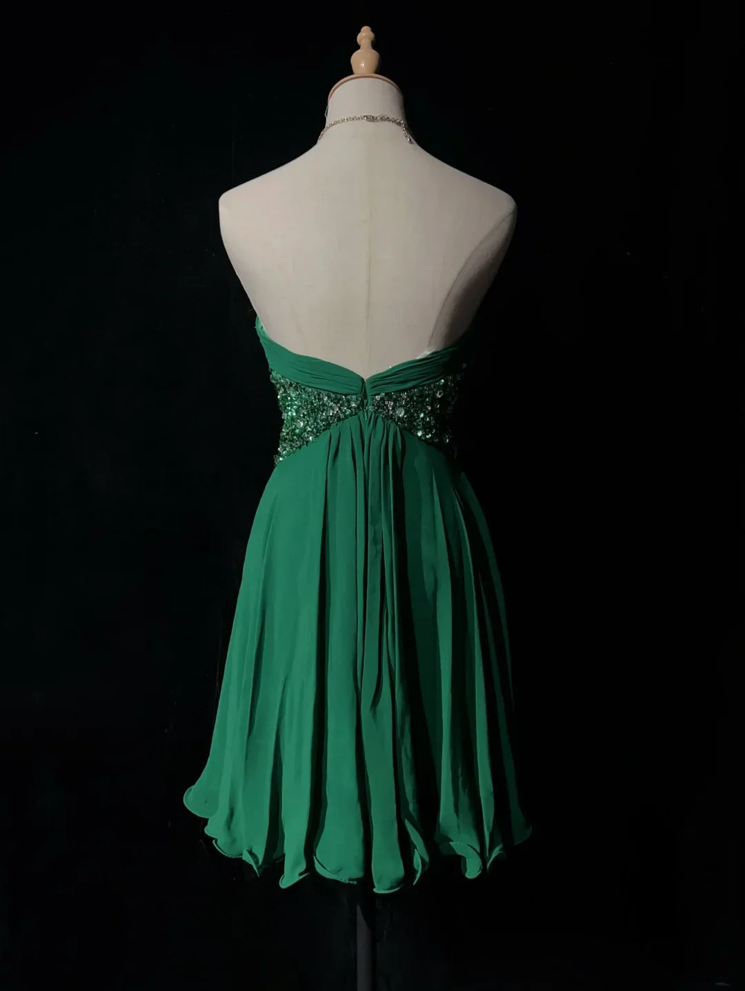 Sweetheart A Line Green Retro Homecoming Dress  J11030