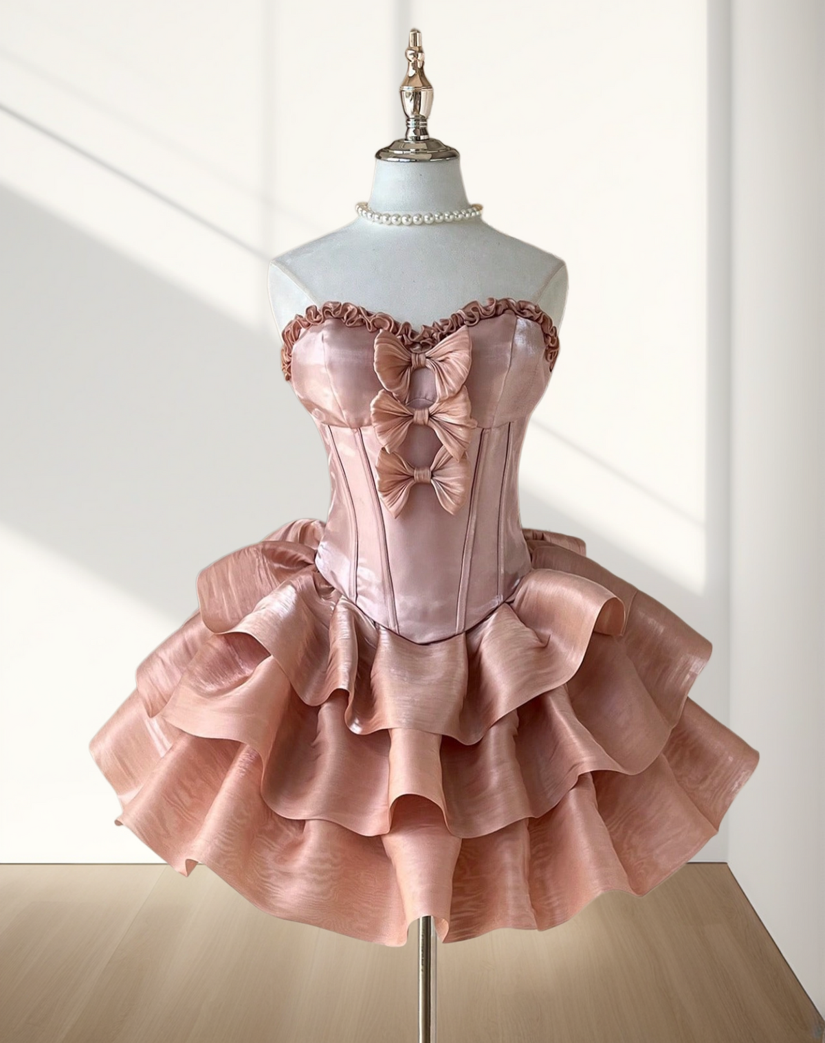Sweetheart Layered Short Birthday Dress Ruffled Homecoming Dress