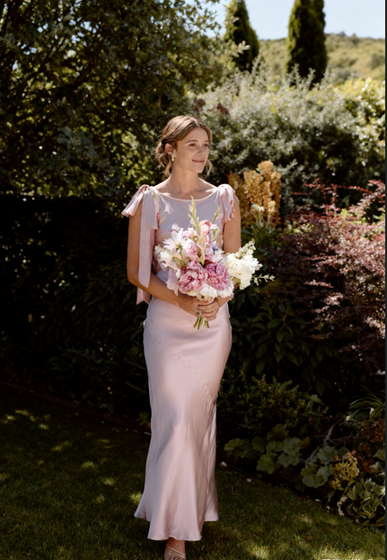 Classy Spaghetti Straps Satin Mermaid Formal Bridesmaid Dress