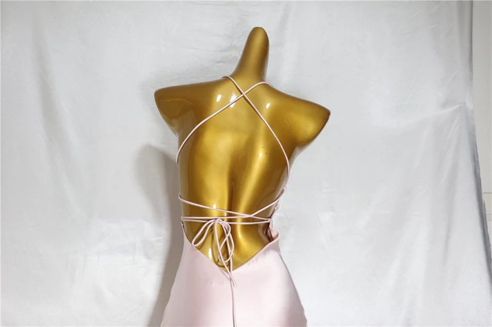 Pink Bodycon Long Prom Dress Evening Dress Y8158 - View 4 | VelvetHem