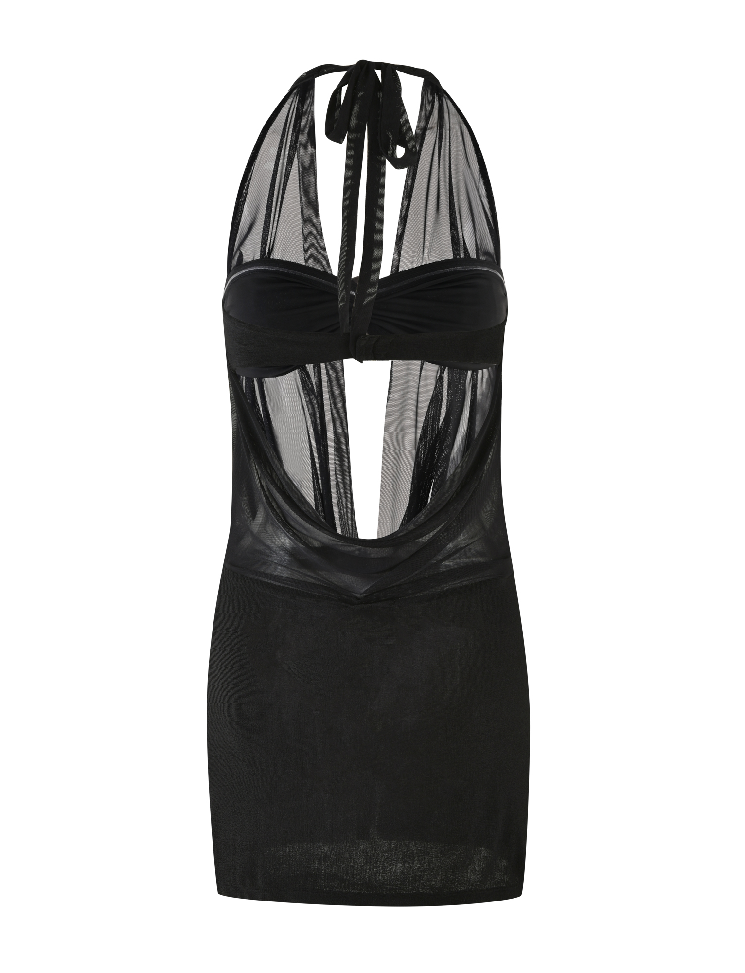MAKENA TWO - PIECE DRESS - BLACK
