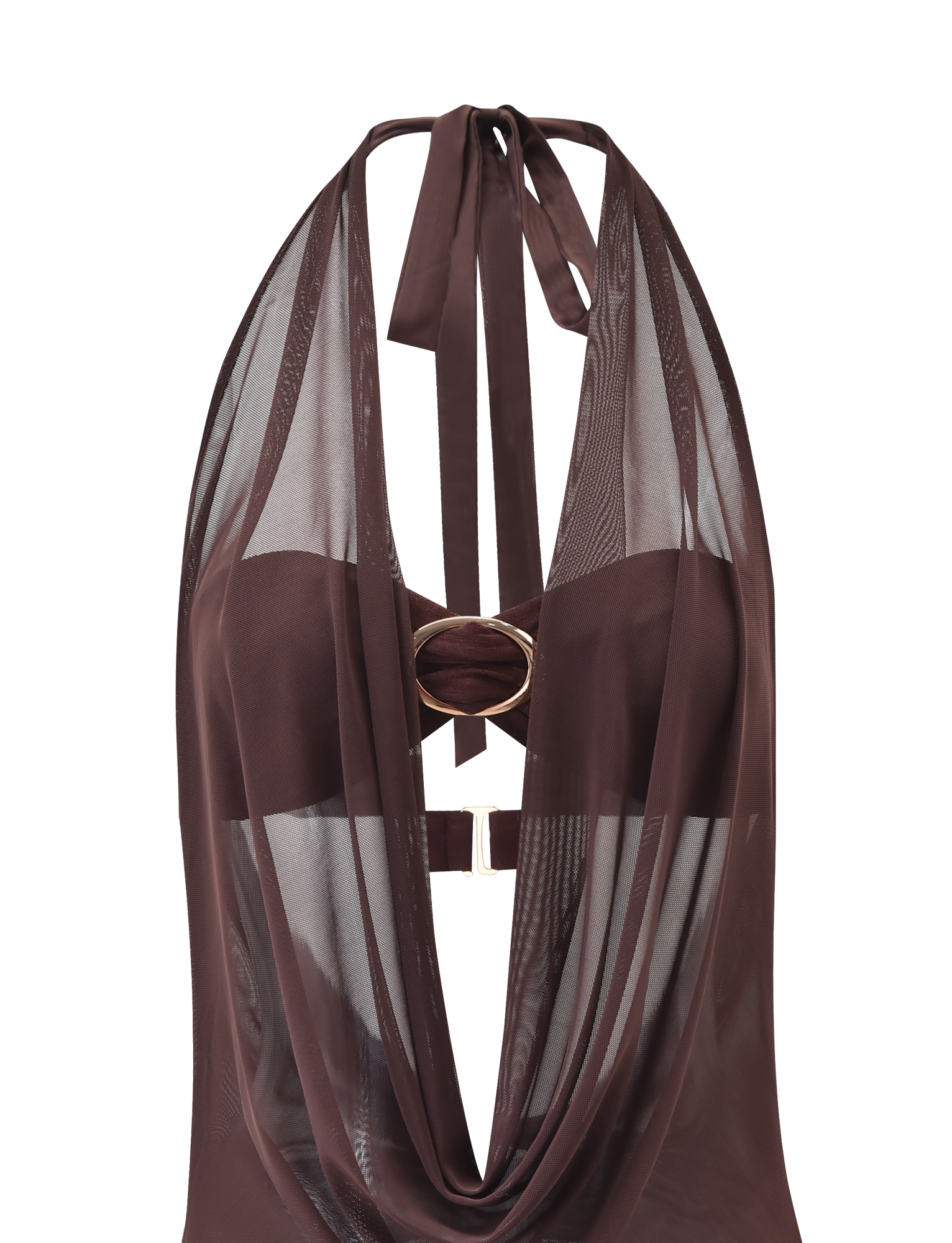 MAKENA TWO - PIECE DRESS - CHOCOLATE