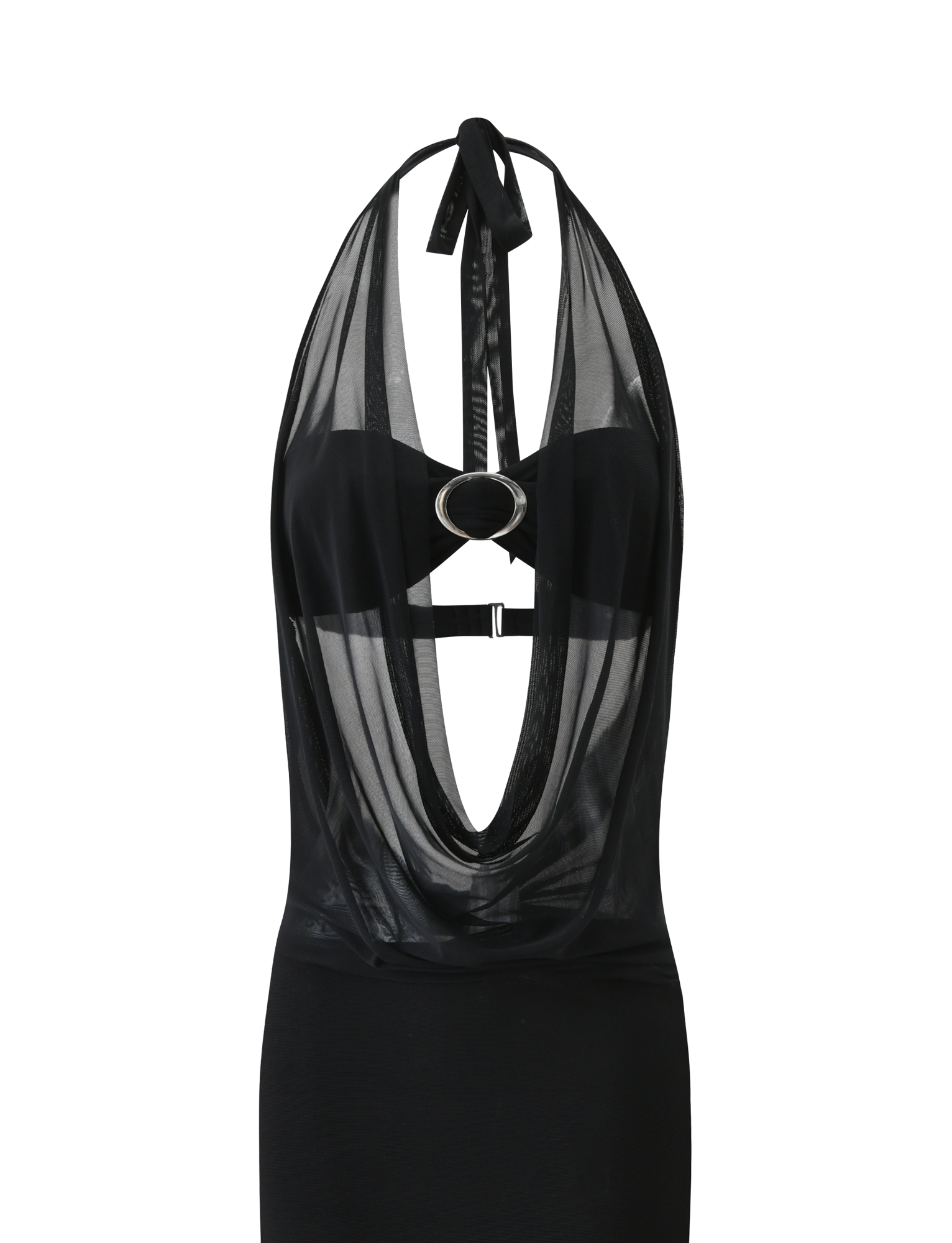 MAKENA TWO - PIECE MAXI DRESS - BLACK