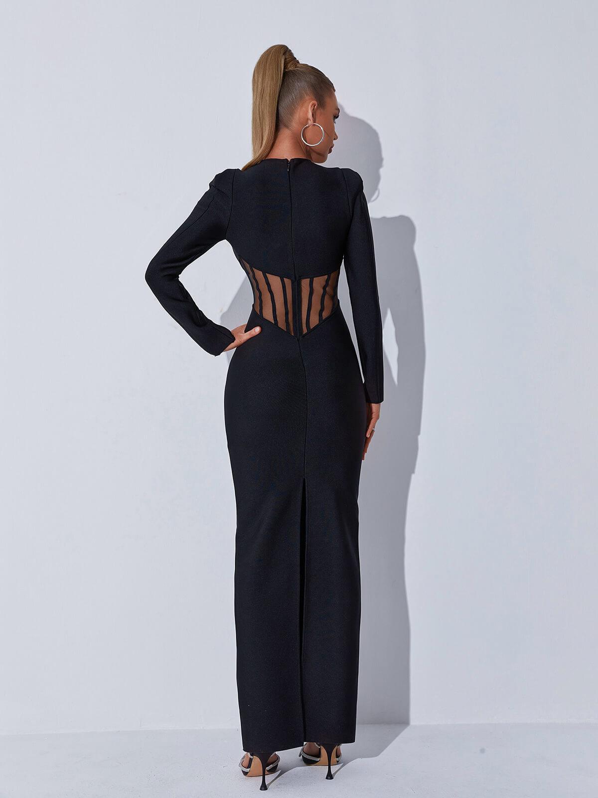 Thalassa Long Sleeve Bandage Dress