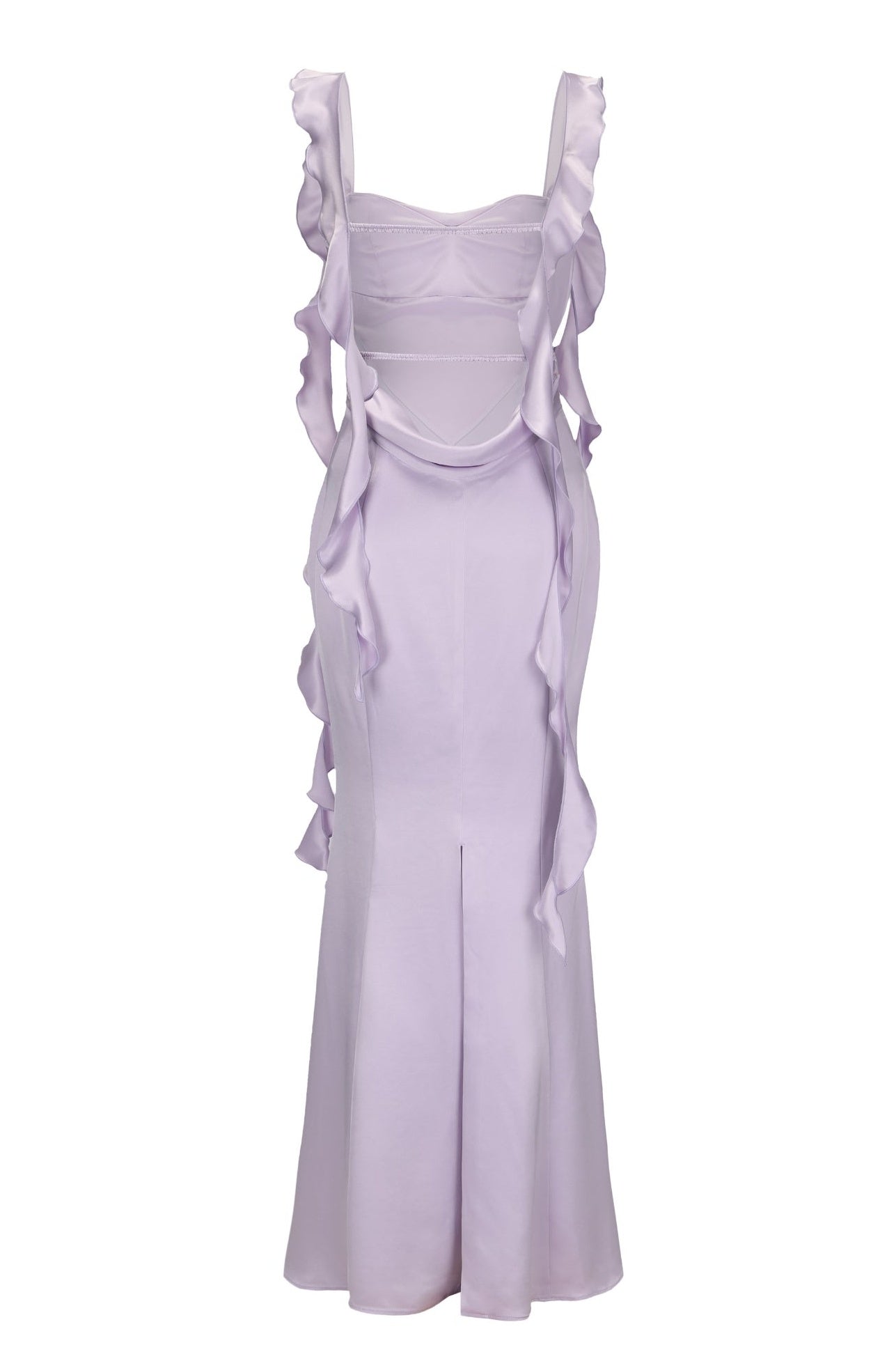 Lovely Mermaid Sweetheart Pink Long Prom Dress with Backless Ruffles