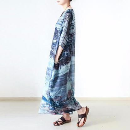 Two pieces Chiffon dresses with Chiffon tank dress inside plus size clothing