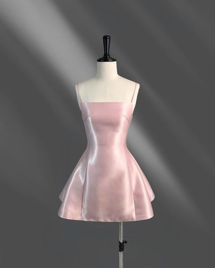 Simple Pink Mini Bridal Dress Elegant Homecoming Dress