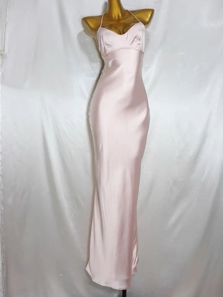 Pink Bodycon Long Prom Dress Evening Dress Y8158 - View 5 | VelvetHem
