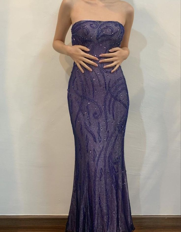 Charming Strapless Mermaid Party Dress Long Prom Evening Gown
