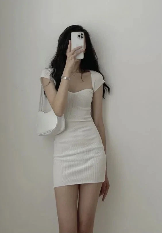 White Dress Summer Dress Sexy White Homecoming Dress Y1467 by simplepromdress