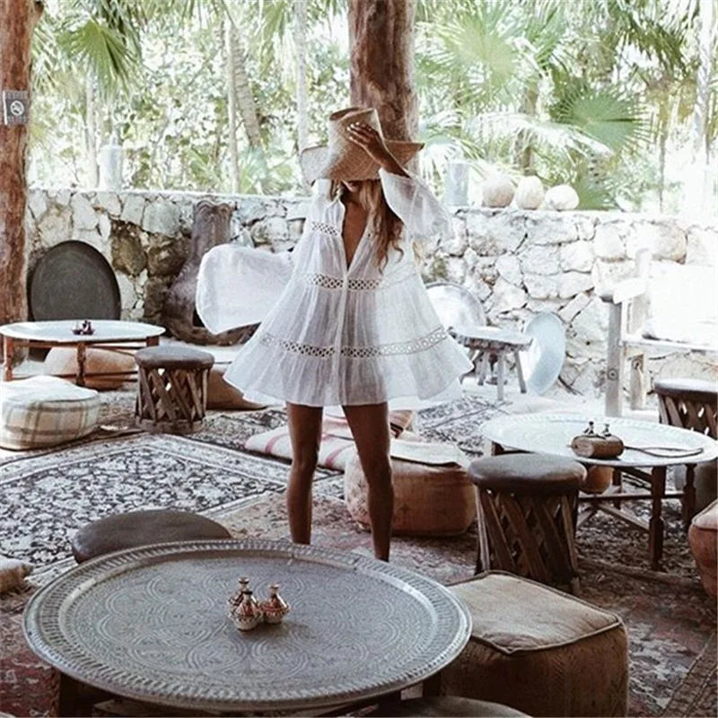 Valentina Chic Lace Beach Dress As a Cover Up Evening Wear Edit