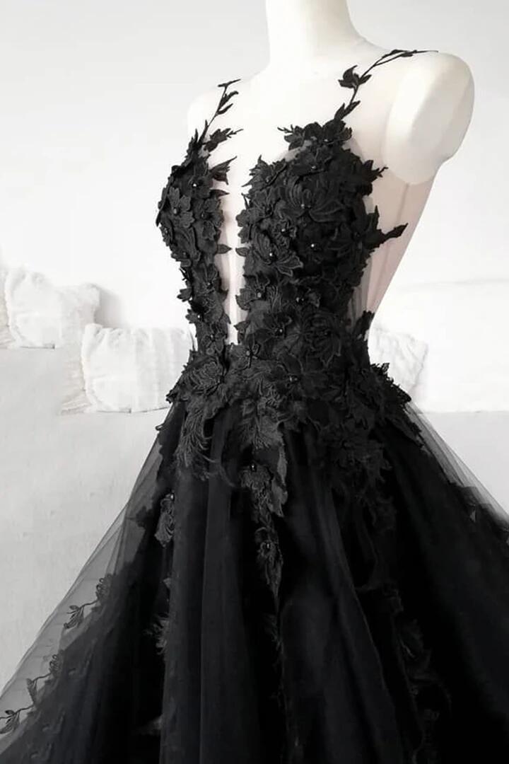 Spaghetti Straps Lace Prom Dresses, A-line Elegant Newest Long Prom Dresses  C160