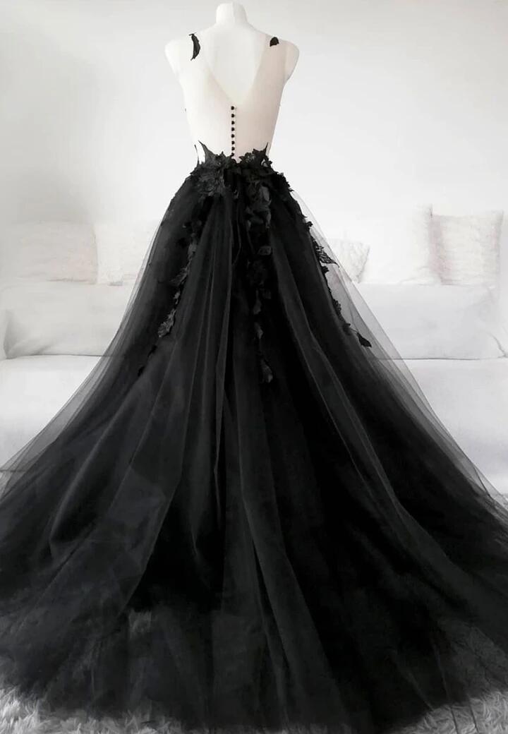 Spaghetti Straps Lace Prom Dresses, A-line Elegant Newest Long Prom Dresses  C160