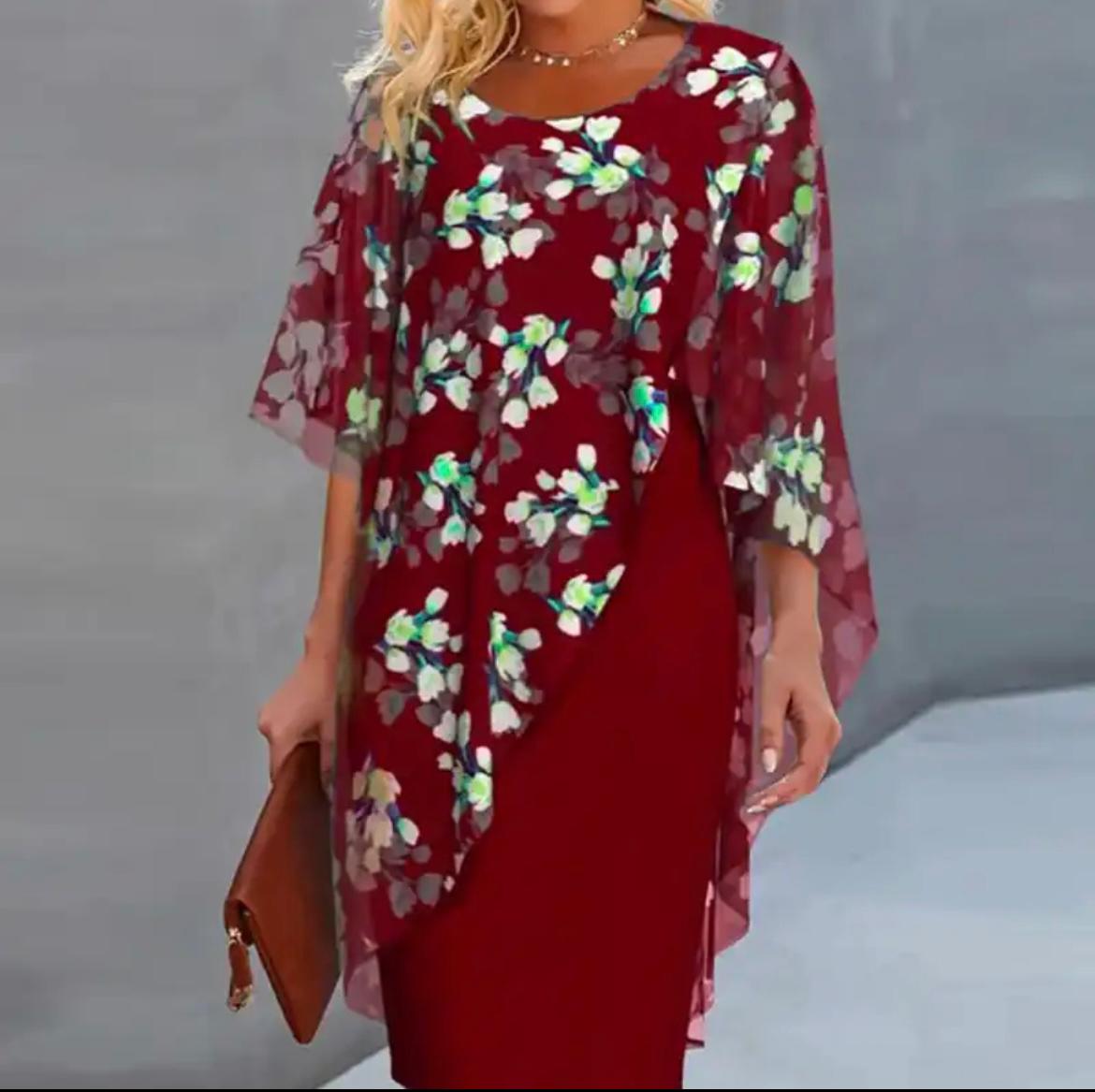 Micaela Chic Floral Dress Statement Occasion Edit