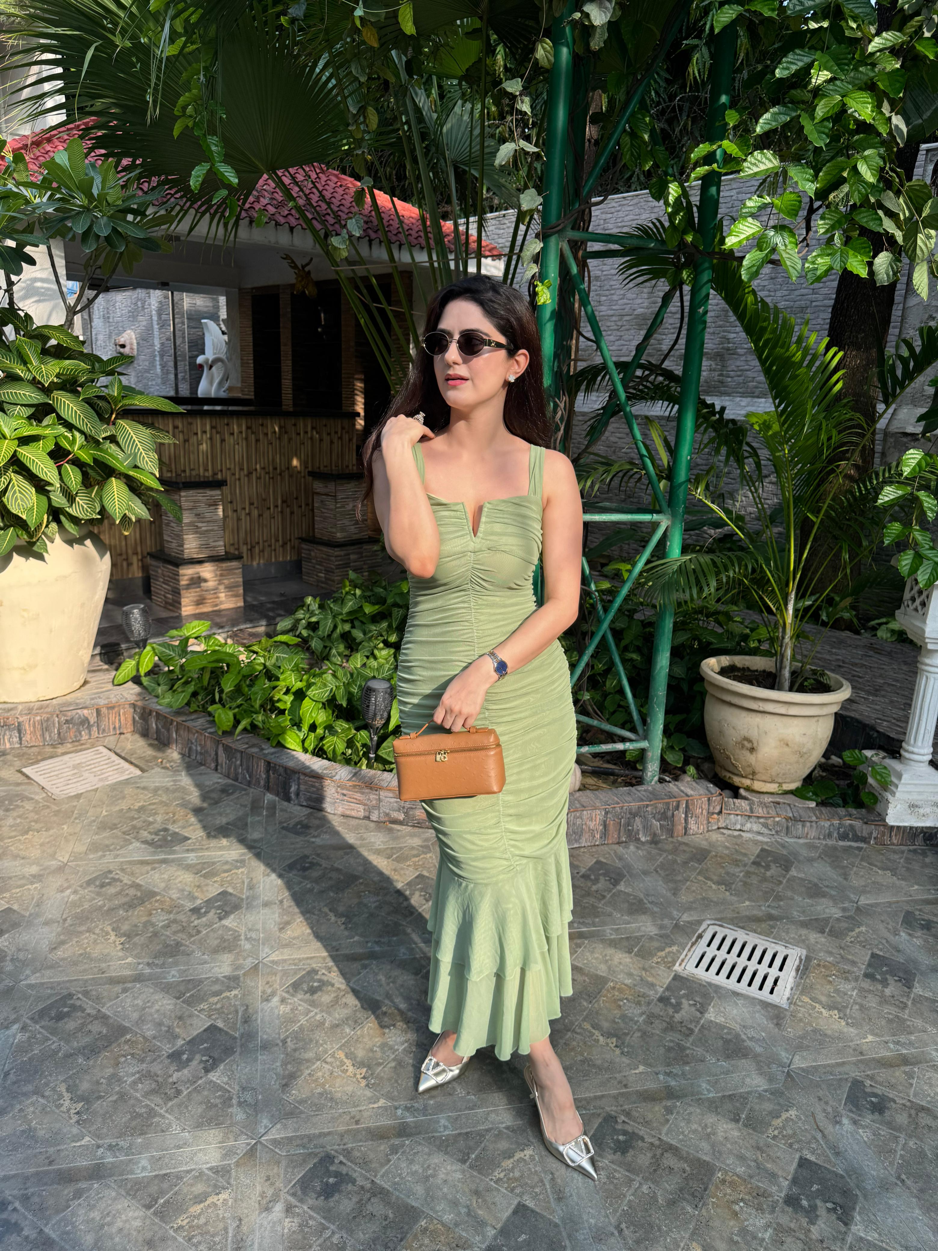 Kayla Maxi Dress Green