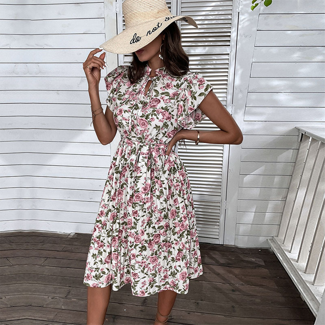 Natacha Stylish Floral Dress for Women Bold Statement Look