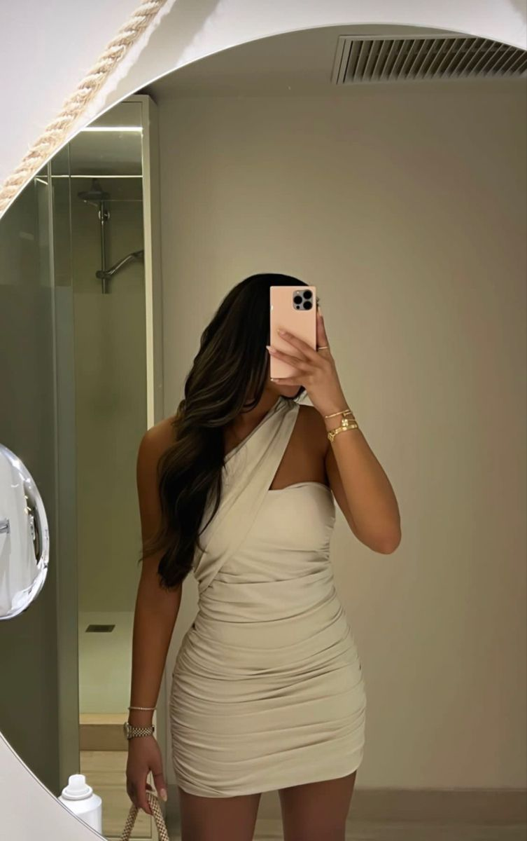 Sexy Irregular Neckline Homecoming Dress Bodycon Dress Party Dress Y2383