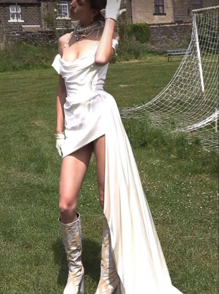 Classy Off The Shoulder Short Birthday Party Dress Formal Homecoming Dress