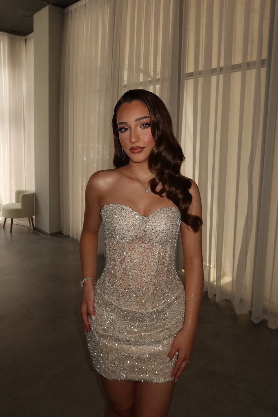 Charming Sweetheart Strapless Sleeveless Sequins Mini Homecoming Dresses
