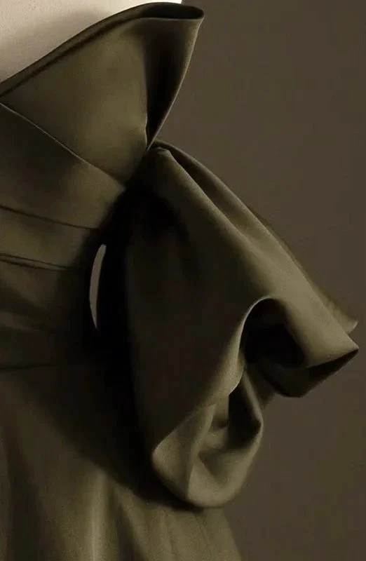 Satin Bridal Dress,Unique Wedding Dress,Army Green Bridal Dress (ZD13704)