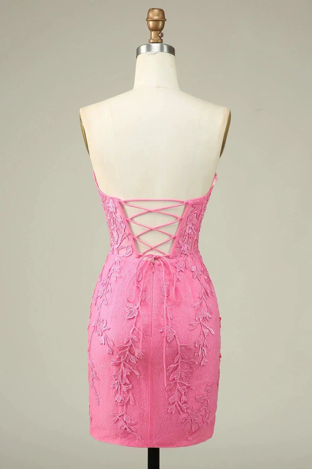 Bodycon Light Green Sweetheart Corset Short Homecoming Dress with Appliques (ZD11540)