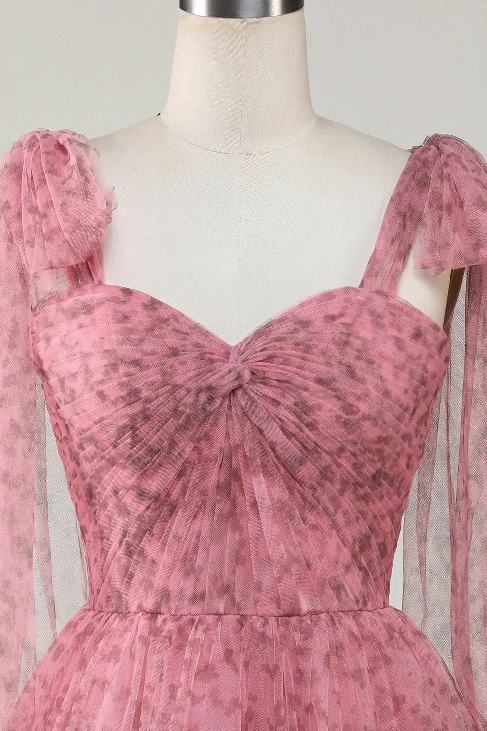 Blush A-Line PrintedShort Tulle Homecoming Dress (ZD11544)