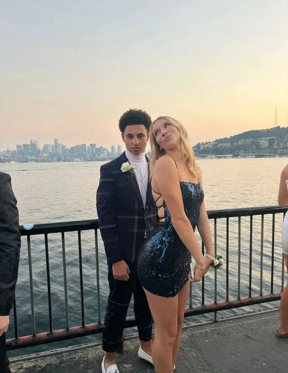 Sexy Tight Homecoming Dress Backless Party Dress (ZD12707)