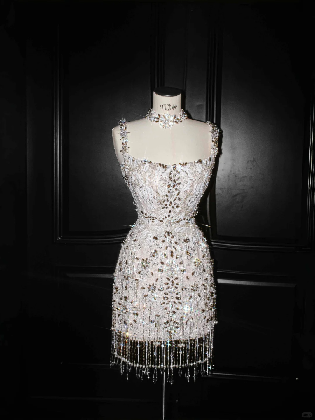 Gorgeous Spaghetti Straps Sequin Beaded Sheath Short Party Dress Short Formal Homecoming Dress - FashionDia