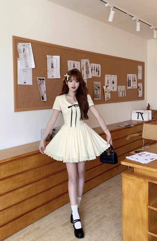 French-style 2026 New Pretty Women's Summer Short Dress - FashionDia