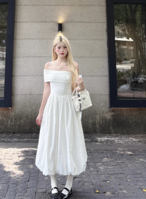 New Pretty French-style Summer Women's Long Dress - FashionDia