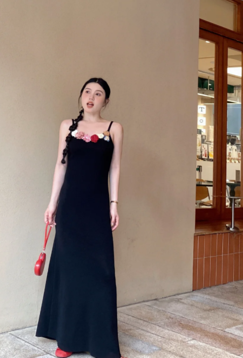 New Pretty French-style Elegant Summer Women's Long Dress