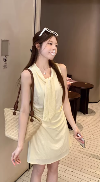 French-style 2026 New Pretty Women's Summer Short Dress