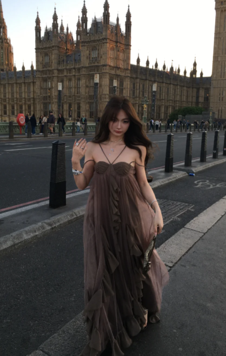 New Pretty French-style Elegant Summer Women's Long Dress