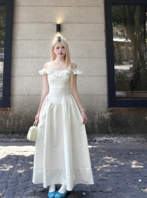 New Pretty French-style Elegant Summer Women's Long Dress