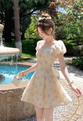 French-style 2026 New Pretty Women's Summer Short Dress - FashionDia