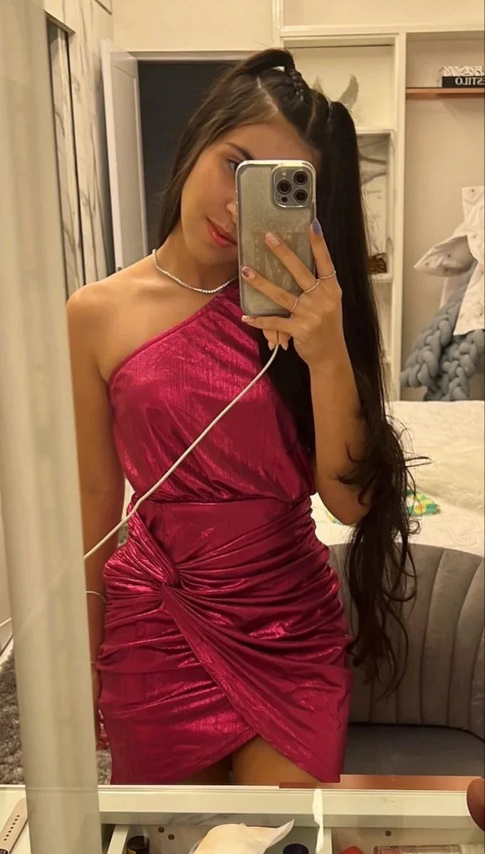 One Shoulder Homecoming Dress Party Dress Y2178 by simplepromdress