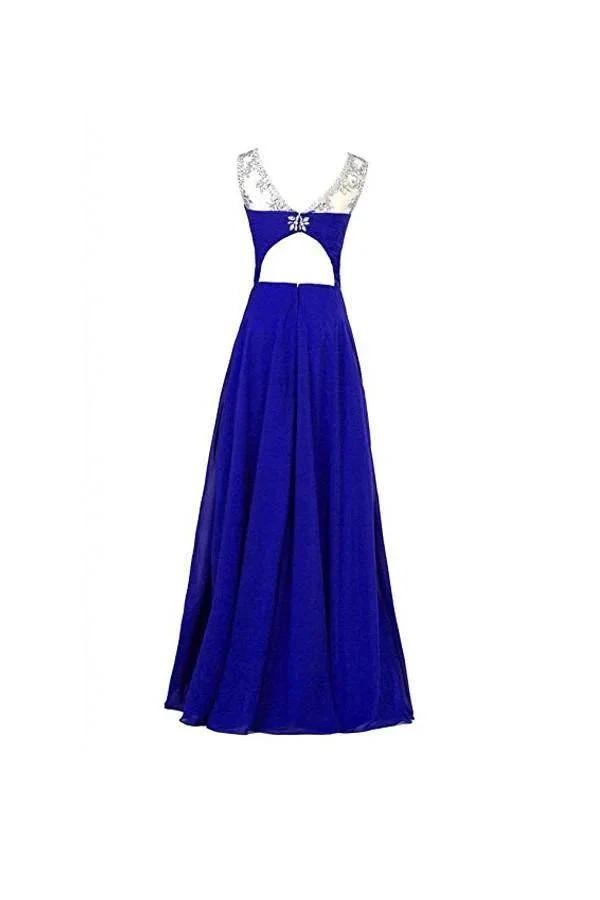 A-line Chiffon  Bridesmaid Evening Party Prom Ball Gown (ZD13166)