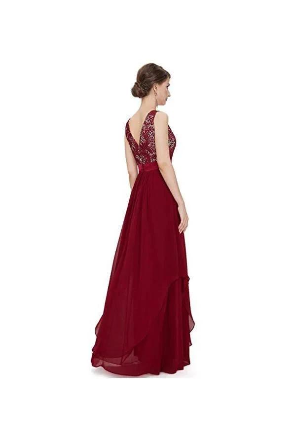 A-line Chiffon Round Neck Evening Dress Party Dress Prom Dress (ZD13175)
