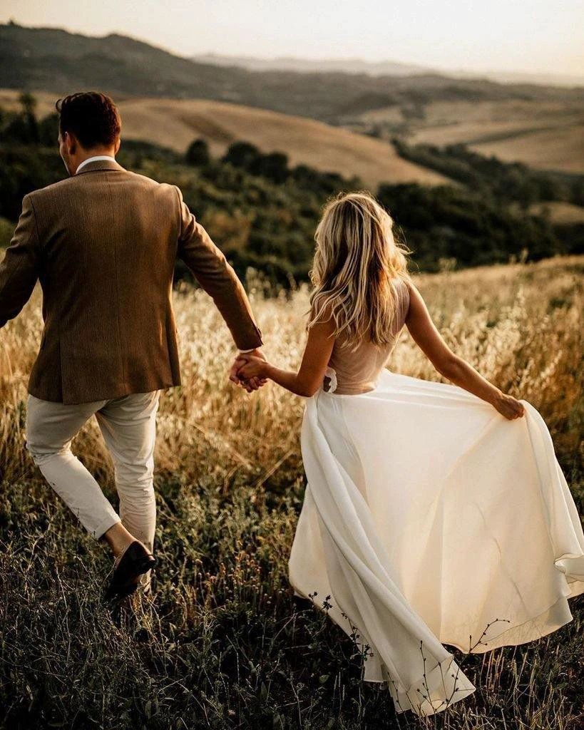 A-line See Through Floor Length Beach Wedding Dresses Rustic Bridal Dresses (ZD15286)