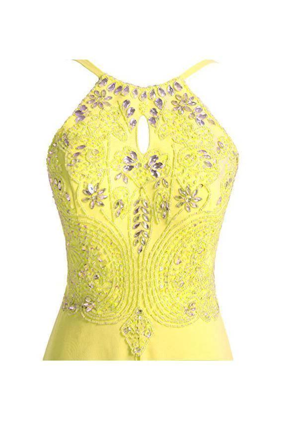 A line Straps Beading Long Prom Dresses Evening Dresses (ZD13178)