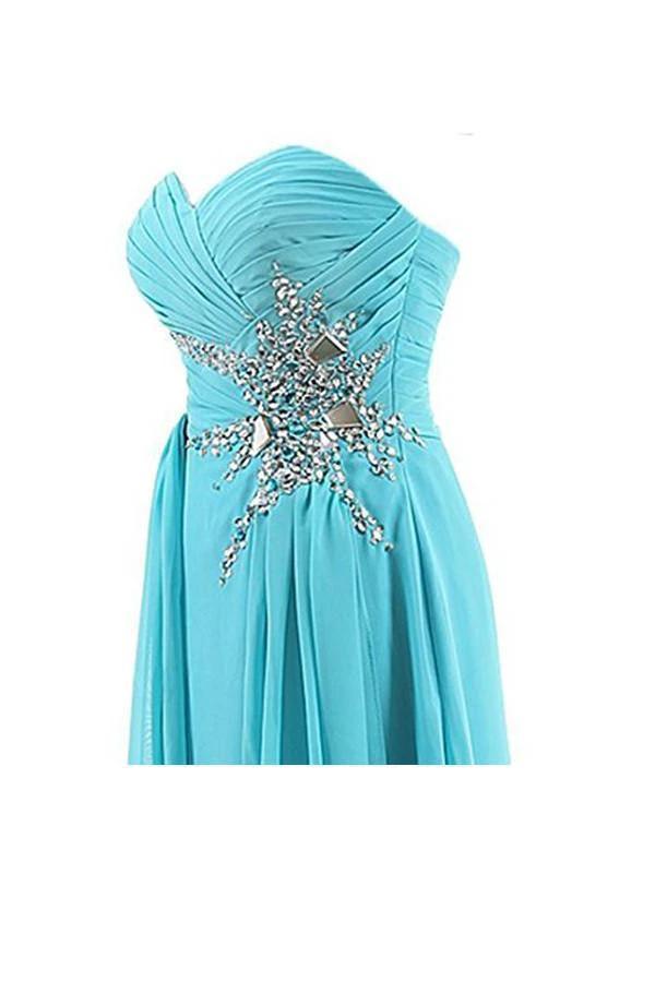 A-line Sweetheart Beading Chiffon Prom Dress Evening Gown (ZD13170)