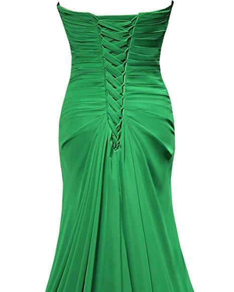 A-line Sweetheart Floor Length Chiffon Bridesmaid Dresses (ZD13200)