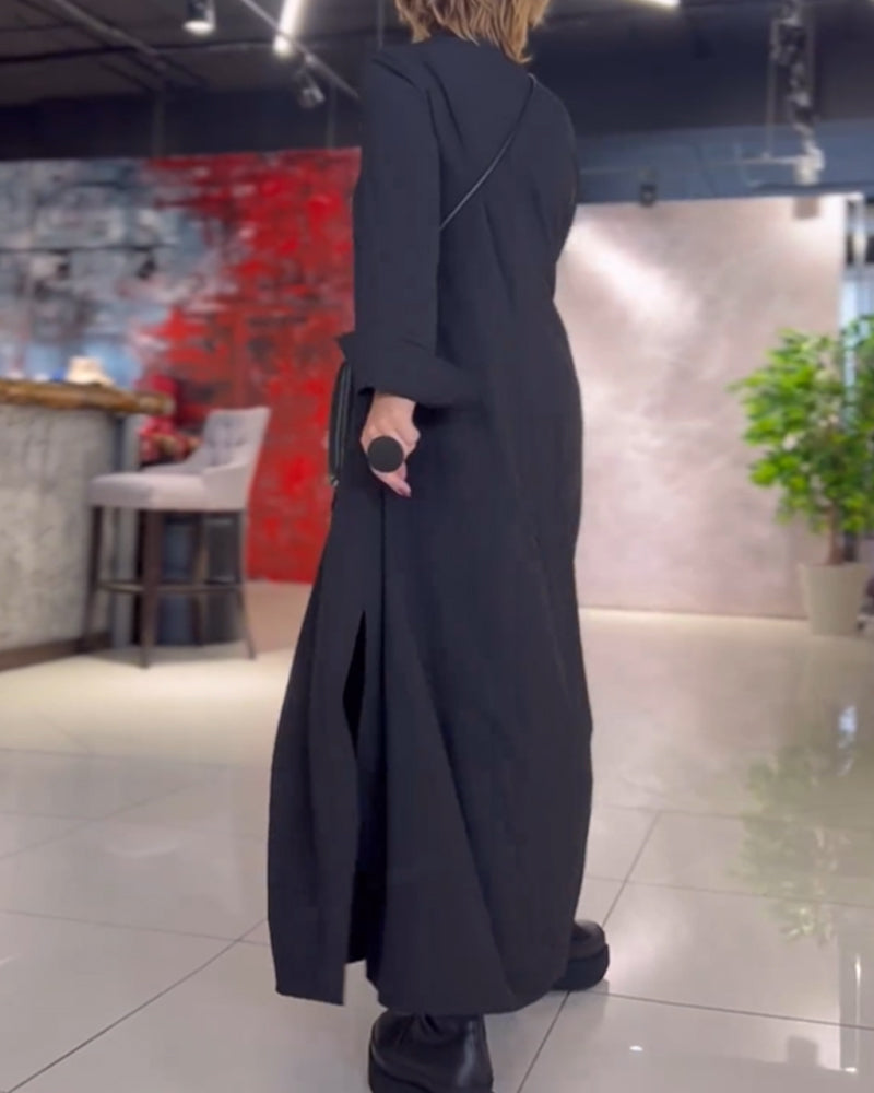 Matilde Chic Long Stretch Dress Soft Elevated Occasion Wear