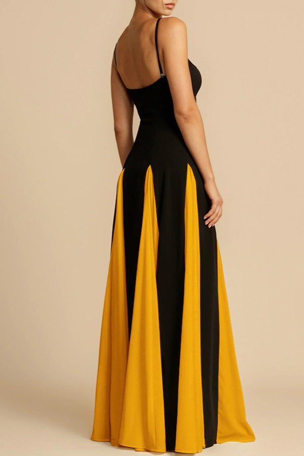 Elegant Panelled Slip Party Dress - View 8 | VelvetHem