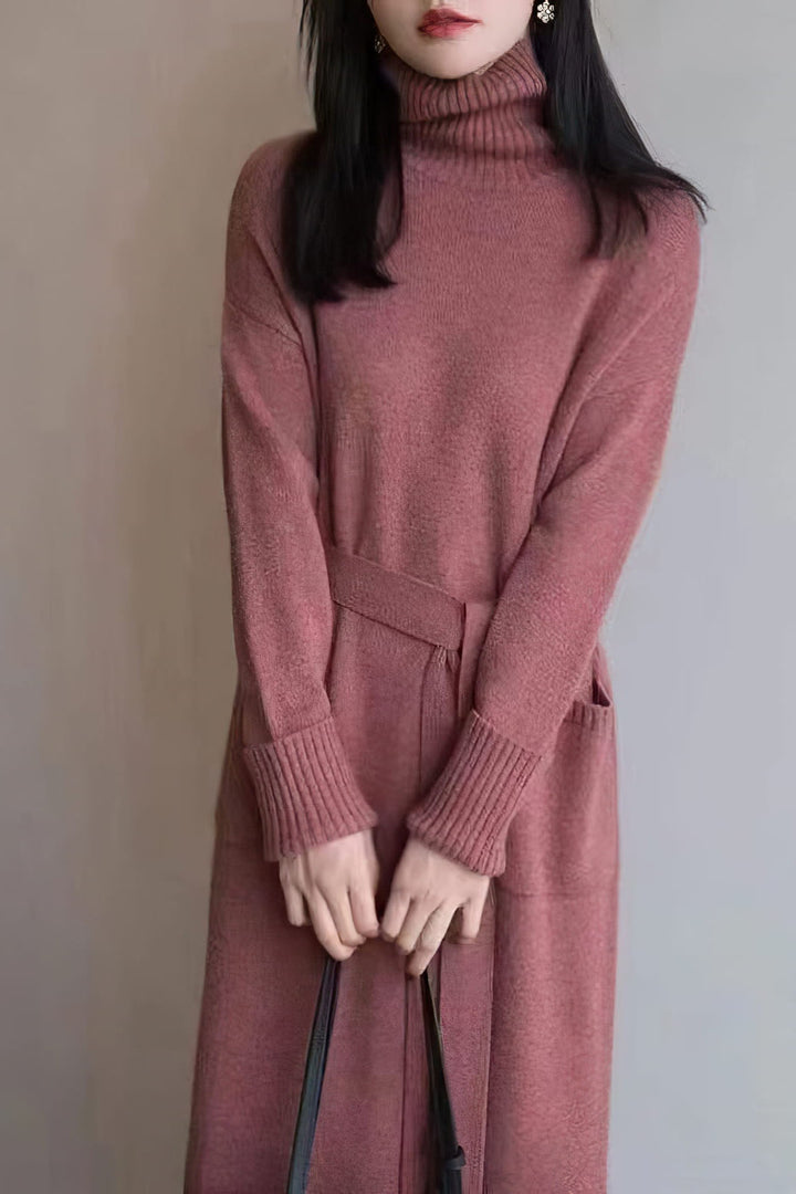 Iva Exclusive Knitted Sweater Dress Chic Silhouette Collection